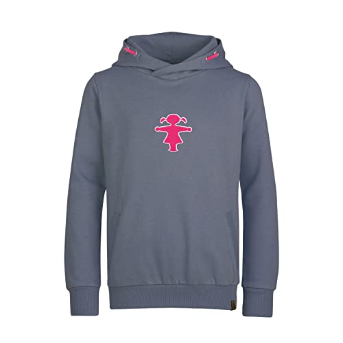 AMPELMANN Mädchen Pullover | KLEINE REBELLIN | grau | Ampelfrau | 100% Bio-Baumwolle | Kapuzenpullover | Berlin (as3, Numeric, Numeric_116, Regular) von AMPELMANN