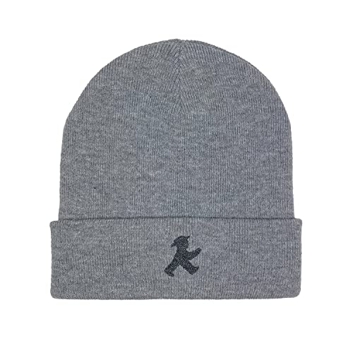 AMPELMANN Mütze | WINTERFREUND | geher | grau meliert | Unisex | Strickmütze | Winter | Berlin | Souvenir von AMPELMANN