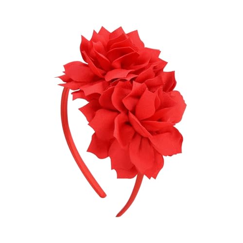 3,7 Zoll festes großes Blumen-Stirnband Mädchen-Bogen-Stirnband Ripsband-Haar-Accessoires (Color : 11) von AMPUTEE