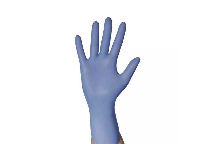 AMPri Nitril-Handschuhe Blue Basic Plus Nitril Untersuchungshandschuh blau - XL von AMPri