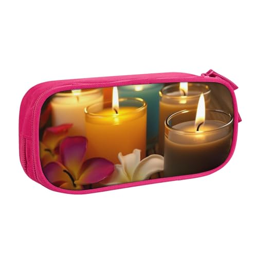 AMREWQYL Aromatische Kerzen bedruckte Stifteetui, Schreibwaren-Aufbewahrungsbox von AMREWQYL