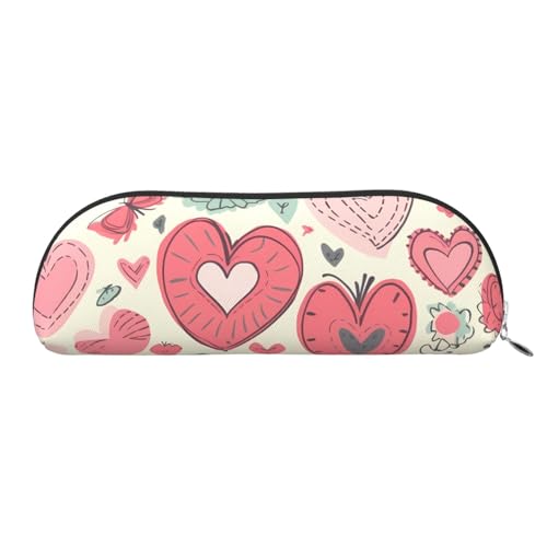 AMREWQYL Bedrucktes Federmäppchen aus Leder mit Aufschrift "Happy Mother's Day", tragbare Schreibwaren-Tasche von AMREWQYL