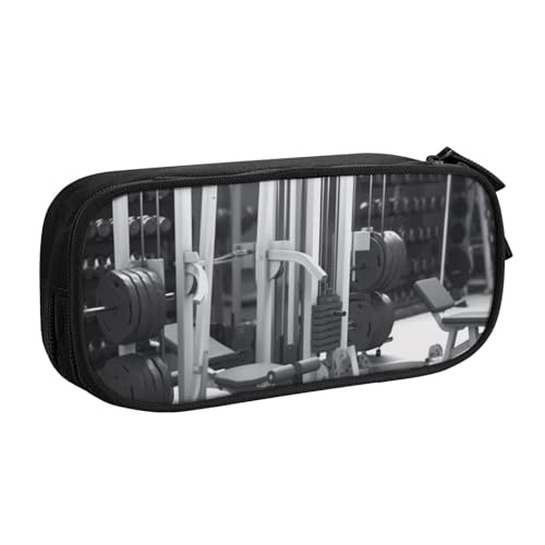 AMREWQYL Bedrucktes Federmäppchen für Fitnessgeräte, Federmäppchen, Schreibwaren von AMREWQYL