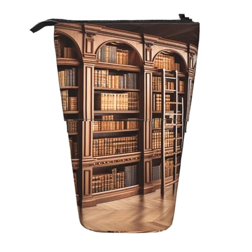 AMREWQYL Bibliotheks-Bücherregal, bedruckt, Teleskop-Aufbewahrungstasche von AMREWQYL