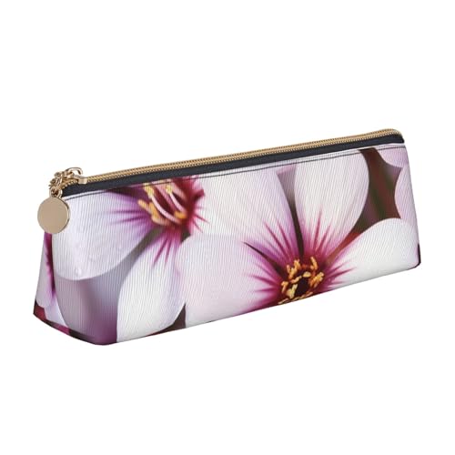 AMREWQYL Federmäppchen aus Leder mit Blumen-Motiv, tragbare Schreibwaren-Tasche von AMREWQYL