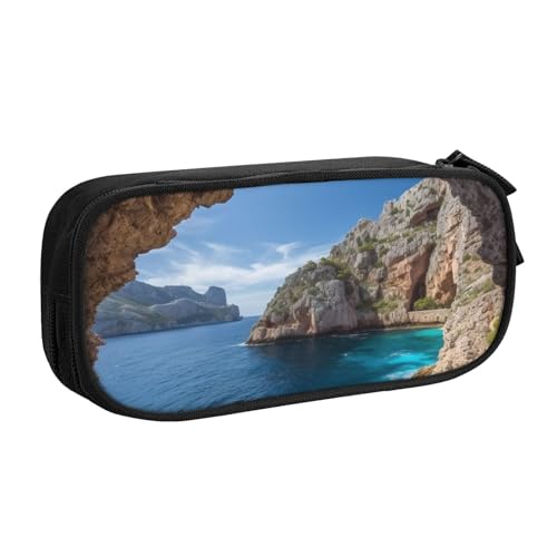 AMREWQYL Federmäppchen mit Aufdruck "Arch in Mallorca Spanien", Federmäppchen, Schreibwaren-Aufbewahrungsbox von AMREWQYL