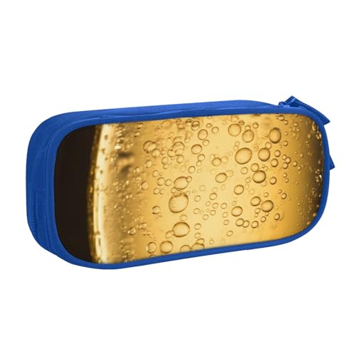 AMREWQYL Federmäppchen mit Bierblasen-Aufdruck, Federmäppchen, Schreibwaren-Aufbewahrungsbox von AMREWQYL