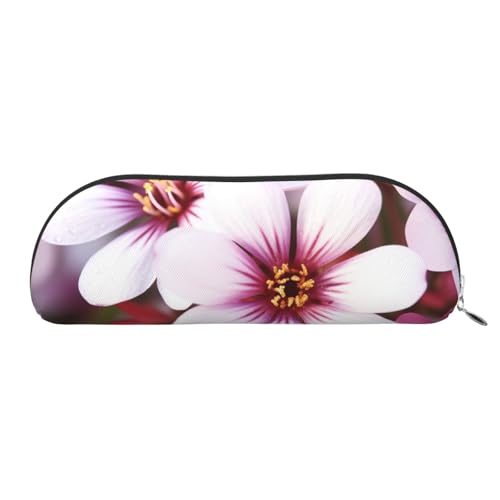 AMREWQYL Federmäppchen mit Blumen-Motiv, Leder, tragbar, Schreibwaren-Tasche von AMREWQYL