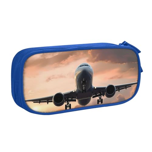 AMREWQYL Federmäppchen mit Flugzeug-Kunstdruck, Federmäppchen, Schreibwaren-Aufbewahrungsbox AMREWQYL Federmäppchen mit Flugzeug-Kunstdruck, Federmäppchen, Schreibwaren-Aufbewahrungsbox von AMREWQYL