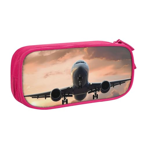 AMREWQYL Federmäppchen mit Flugzeug-Kunstdruck, Federmäppchen, Schreibwaren-Aufbewahrungsbox von AMREWQYL