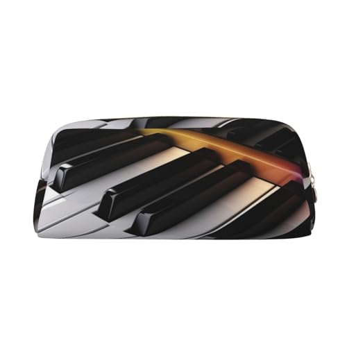 AMREWQYL Federmäppchen mit Klaviertasten, 3D-Leder, mit Reißverschluss von AMREWQYL