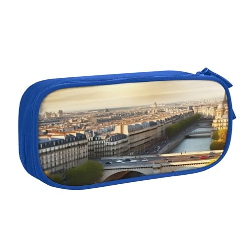 AMREWQYL Federmäppchen mit Paris-Motiv, bedrucktes Federmäppchen, Schreibwaren-Aufbewahrungsbox von AMREWQYL