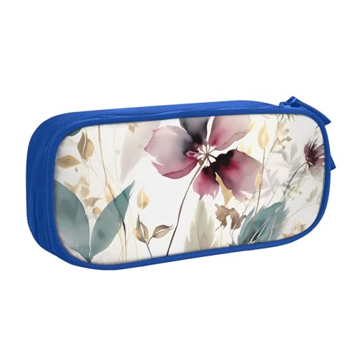 AMREWQYL Modernes Federmäppchen mit botanischem Aufdruck von AMREWQYL