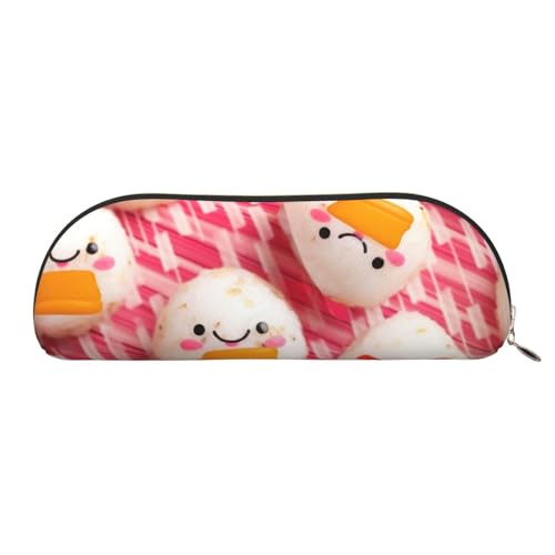 AMREWQYL Schönes Federmäppchen mit Reisball-Aufdruck, Leder-Federmäppchen, tragbare Schreibwaren-Tasche von AMREWQYL