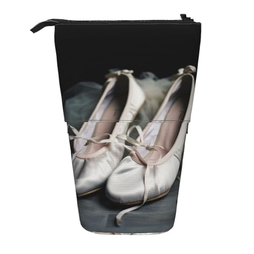 AMREWQYL Teleskop-Aufbewahrungstasche mit Ballettschuh-Motiv von AMREWQYL