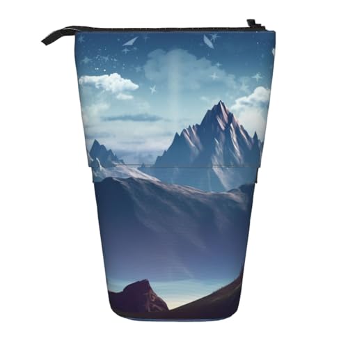 AMREWQYL Teleskop-Aufbewahrungstasche mit Bergmotiv von AMREWQYL