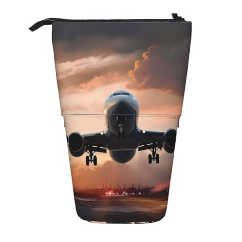 AMREWQYL Teleskop-Aufbewahrungstasche mit Flugzeug-Kunstdruck von AMREWQYL