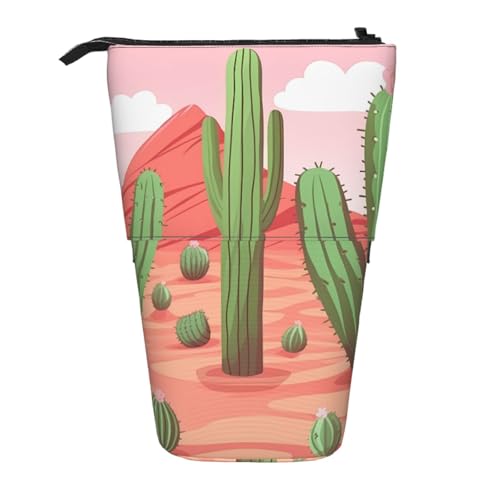 AMREWQYL Teleskop-Aufbewahrungstasche mit Kaktus-Wüsten-Motiv von AMREWQYL