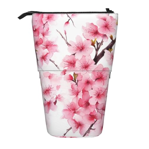 AMREWQYL Teleskop-Aufbewahrungstasche mit Kirschblüten-Motiv (1) von AMREWQYL