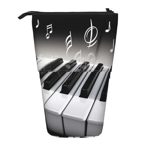AMREWQYL Teleskop-Aufbewahrungstasche mit Klaviermusik-Symbol von AMREWQYL