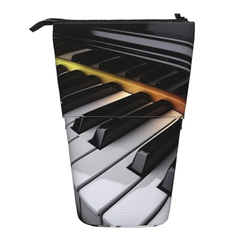AMREWQYL Teleskop-Aufbewahrungstasche mit Klaviertasten-Aufdruck von AMREWQYL