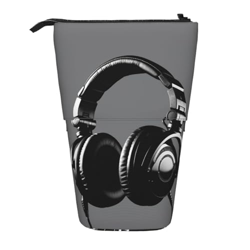 AMREWQYL Teleskop-Aufbewahrungstasche mit Kopfhörer-Aufdruck von AMREWQYL