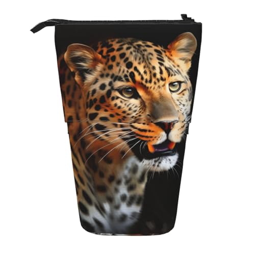 AMREWQYL Teleskop-Aufbewahrungstasche mit Leopardenmalerei von AMREWQYL