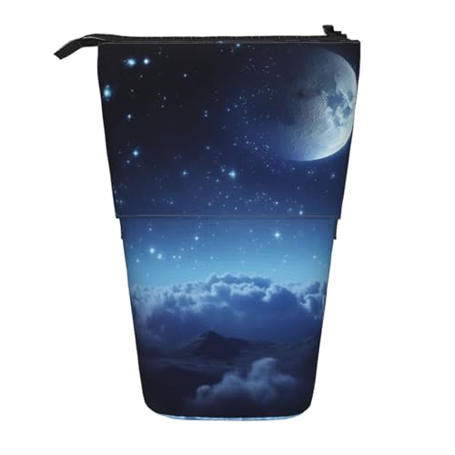 AMREWQYL Teleskop-Aufbewahrungstasche mit Mond-Sternen-Motiv von AMREWQYL