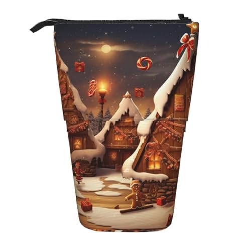 AMREWQYL Teleskop-Aufbewahrungstasche mit Weihnachtsmotiv von AMREWQYL