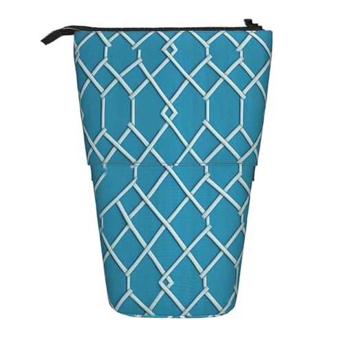 AMREWQYL Teleskop-Aufbewahrungstasche mit blauem Gittermuster von AMREWQYL