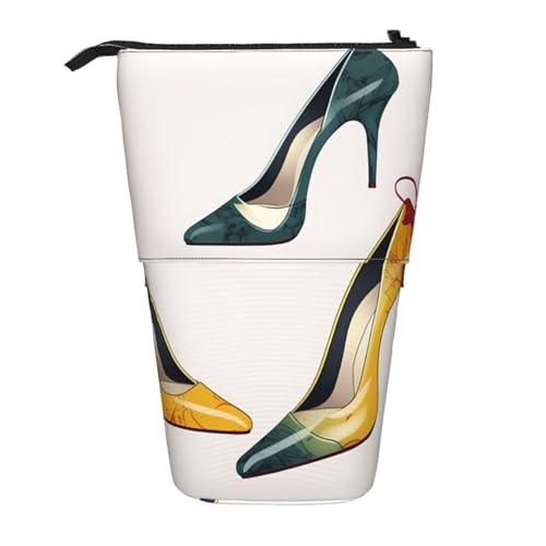 AMREWQYL Teleskop-Aufbewahrungstasche mit hohem Absatz, mit Schuhen von AMREWQYL