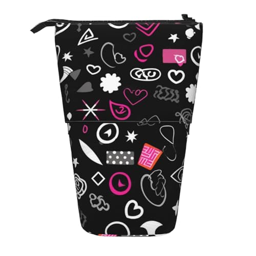 AMREWQYL Teleskop-Aufbewahrungstasche mit mehreren Symbolen von AMREWQYL