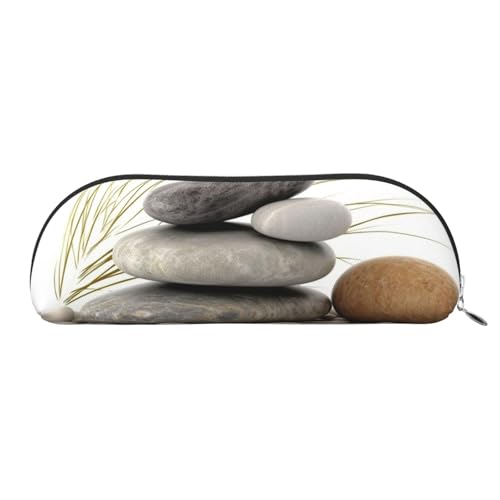 AMREWQYL pierres naturelles Federmäppchen, bedrucktes Federmäppchen, Leder, tragbare Schreibwaren-Tasche von AMREWQYL