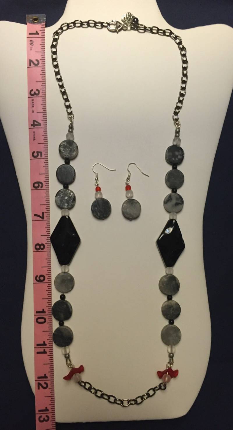 Halskette Und Ohrringe Set Halskette Und Ohrringe Set von AMRossJewelry