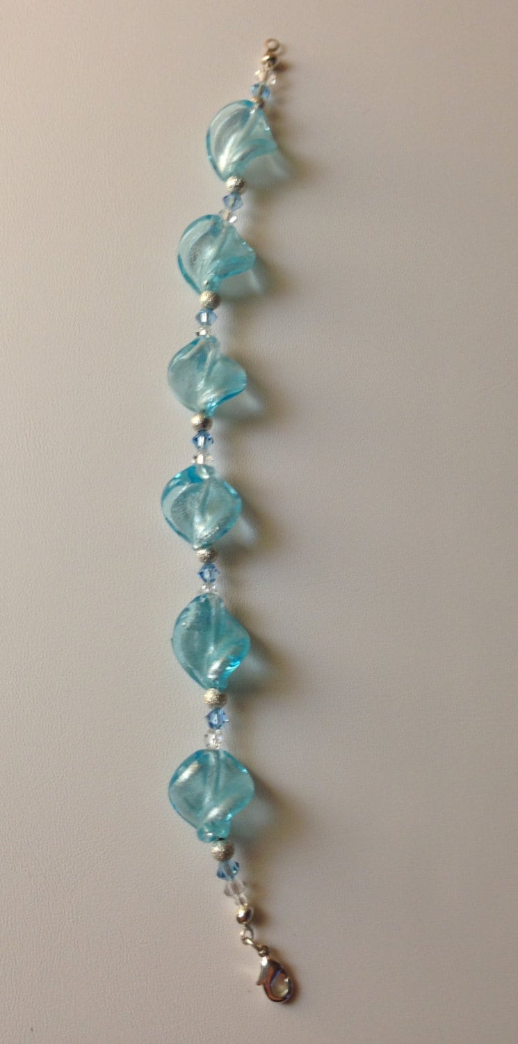 Leuchtend Blau & Silber Armband Leuchtend Blau & Silber Armband von AMRossJewelry