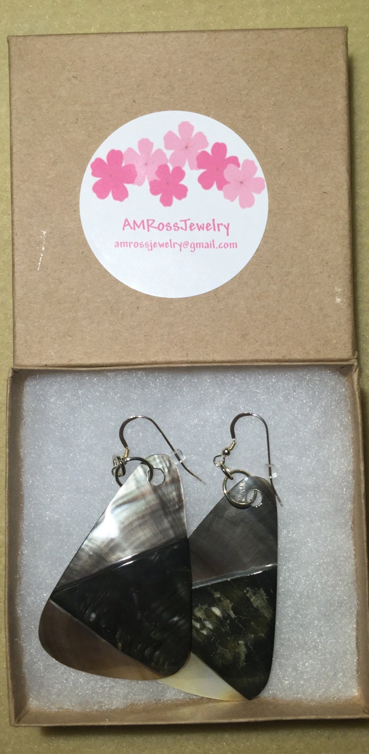 Pearlized Auswirkungen Ohrringe von AMRossJewelry