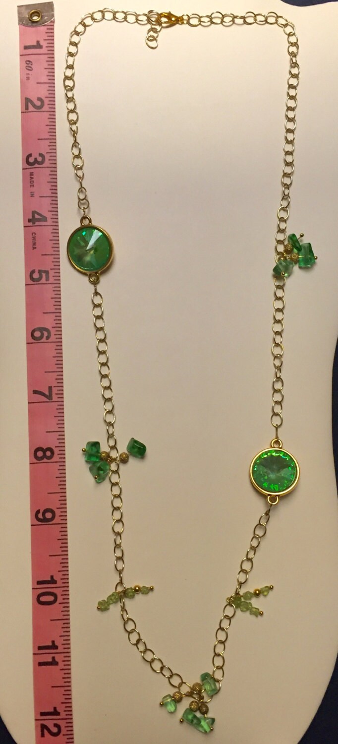 Weiß, Eis Und Gold-Ton-Kette Weiß, Eis Und Gold-Ton-Kette von AMRossJewelry