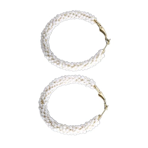 AMSLSIU 1 Paar Boho Perlenohrringe Vintage Stil Runde Glas Mehrfarbige Ohrtropfen Ohr Mode Accessoire Valentinstag, Weiß/6CM AMSLSIU 1 Paar Boho Perlenohrringe Vintage Stil Runde Glas Mehrfarbige Ohrtropfen Ohr Mode Accessoire Valentinstag, Weiß/6CM von AMSLSIU