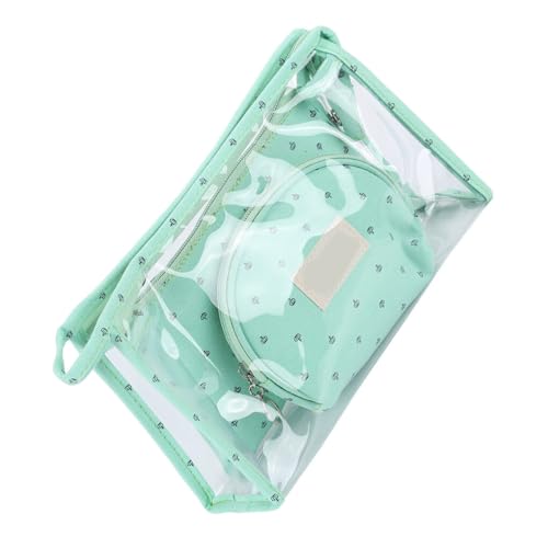 AMSLSIU 3er Pack Kosmetiktasche Reise Kunststoff wasserdichte Organisation Make up Tasche Wiederverwendbare Kleinigkeiten Aufbewahrungsbox Organizer, Grün von AMSLSIU