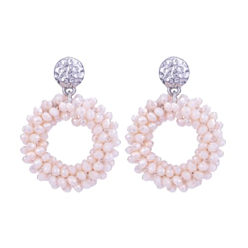 AMSLSIU Exquisite gewebte Tropfenohrringe für Frauen, leicht und hypoallergen, exquisite gewebte Ohrringe, Tropfenohrringe für Damen, Hell Pink AMSLSIU Exquisite gewebte Tropfenohrringe für Frauen, leicht und hypoallergen, exquisite gewebte Ohrringe, Tropfenohrringe für Damen, Hell Pink von AMSLSIU