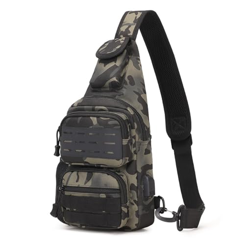 AMSLSIU Große Kapazität Handtasche Multi Storage Oxford Stoff ABS Sport Umhängetasche Sport Umhängetasche Messenger Bag Handtasche, Dunkelgrün von AMSLSIU