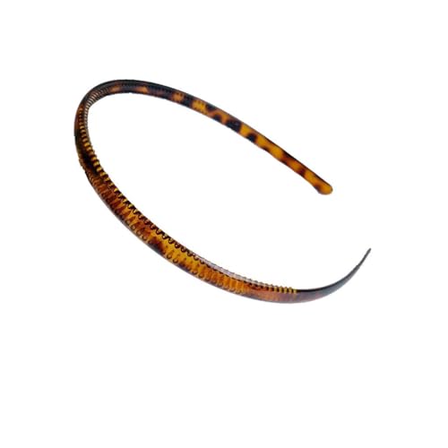 AMSLSIU Haarbänder Harz Anti Rutsch Kopfschmuck Flexibles Stirnband Kopfschmuck Zähne Kopfbedeckung für Frauen Mädchen Zubehör, Kaffee von AMSLSIU