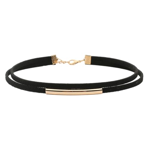 AMSLSIU Halsband Halskette, verstellbare Kragen Halsketten, Retro Vintage Doppelschicht, modisch, trendige Halskette, kurze Anhänger, Gold AMSLSIU Halsband Halskette, verstellbare Kragen Halsketten, Retro Vintage Doppelschicht, modisch, trendige Halskette, kurze Anhänger, Gold von AMSLSIU