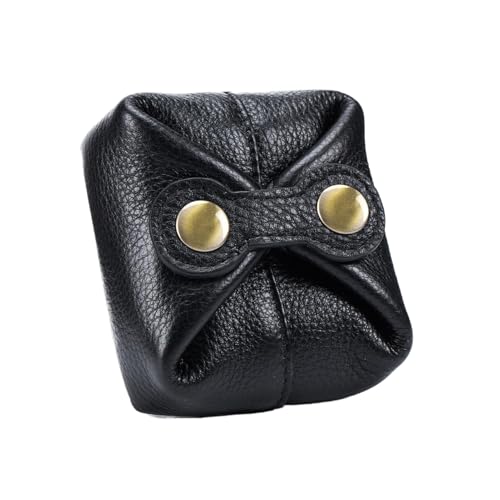 AMSLSIU Kleingeld Organizer Beutel, einfarbig, Mini Geldbörse aus Leder, für Damen, einfarbig, Mini Geldbörse, Leder, C von AMSLSIU