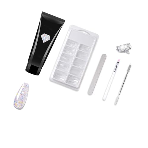 AMSLSIU Nagelverlängerungs Gel Set Nagellack Kit Praktische Handmaniküre Werkzeuge Heimanfänger Kinder Erwachsene Kinderbedarf , Typ 1 von AMSLSIU
