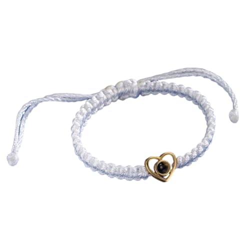 AMSLSIU Personalisiertes Armband mit Projektion, berührendes Geburtstagsgeschenk Armband mit Bild im Inneren, personalisierte Geschenke, Weiß AMSLSIU Personalisiertes Armband mit Projektion, berührendes Geburtstagsgeschenk Armband mit Bild im Inneren, personalisierte Geschenke, Weiß von AMSLSIU