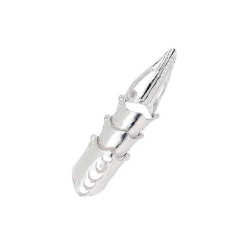 AMSLSIU Punk Ring Herren Accessoires Gothic Style Modisch Krallenförmiges Dekor Volle Ringe Süßes Geschenk Mode Glatte Oberfläche Knöchelgelenk, Silber- AMSLSIU Punk Ring Herren Accessoires Gothic Style Modisch Krallenförmiges Dekor Volle Ringe Süßes Geschenk Mode Glatte Oberfläche Knöchelgelenk, Silber- von AMSLSIU