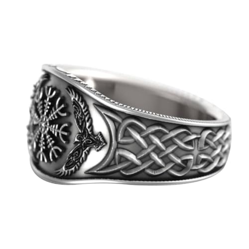 AMSLSIU Ring Graffiti Mythologie Wikinger Mode Retro Fingerringe Polieren Robuste Legierung Kleine Schmuck Männer Erwachsene Festival, 7 Größe AMSLSIU Ring Graffiti Mythologie Wikinger Mode Retro Fingerringe Polieren Robuste Legierung Kleine Schmuck Männer Erwachsene Festival, 7 Größe von AMSLSIU