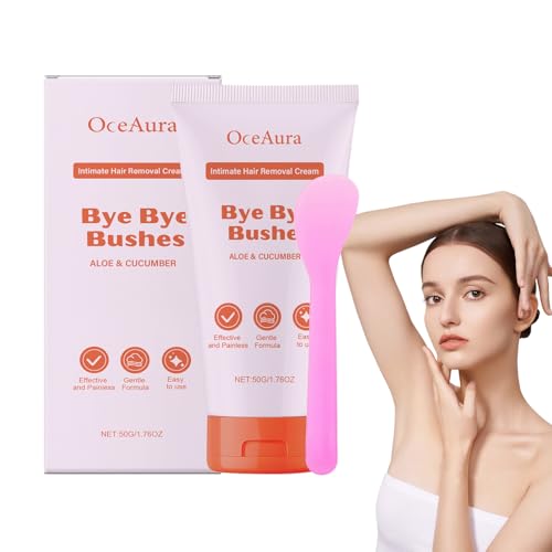 AMSNINK Enthaarungscreme Intimbereich, 150ml Sanfte Haarentfernungscreme für Männer und Frauen - Schnell wirkender Haarentfernungsschaum für Beine, Achseln, Intimbereich und Körper inklusive Spatel von AMSNINK