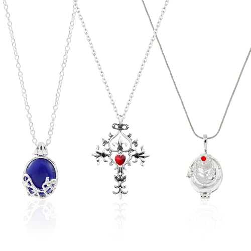 The Vampire Halskette, 3er Set, Cosplay Schmuck, Halloween Party Accessoire von AMSNINK